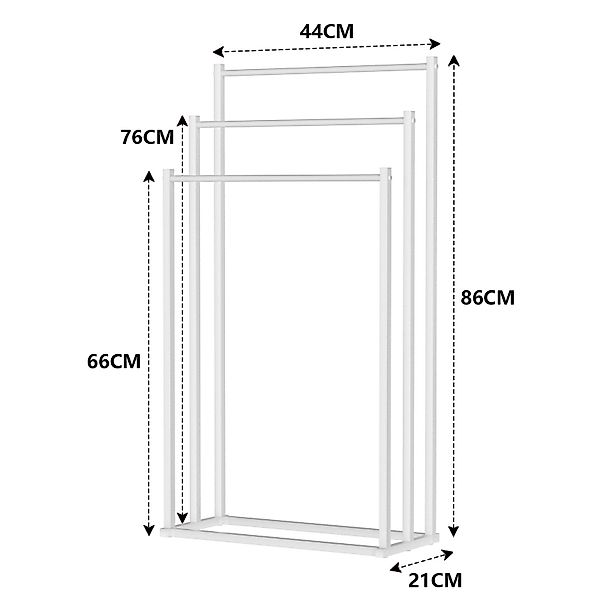 YMQHBS Handtuchständer 3stufiges Freistehend Handtuchstange Halter günstig online kaufen