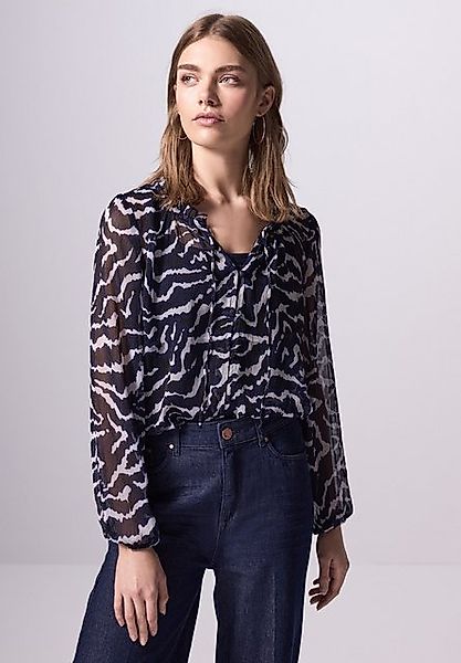 STREET ONE STUDIO Chiffonbluse im angesagten Streifen-Design günstig online kaufen