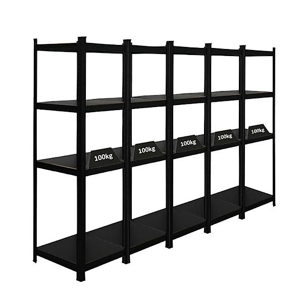 PROREGAL® Schwerlastregal MegaDeal 5x All Black günstig online kaufen