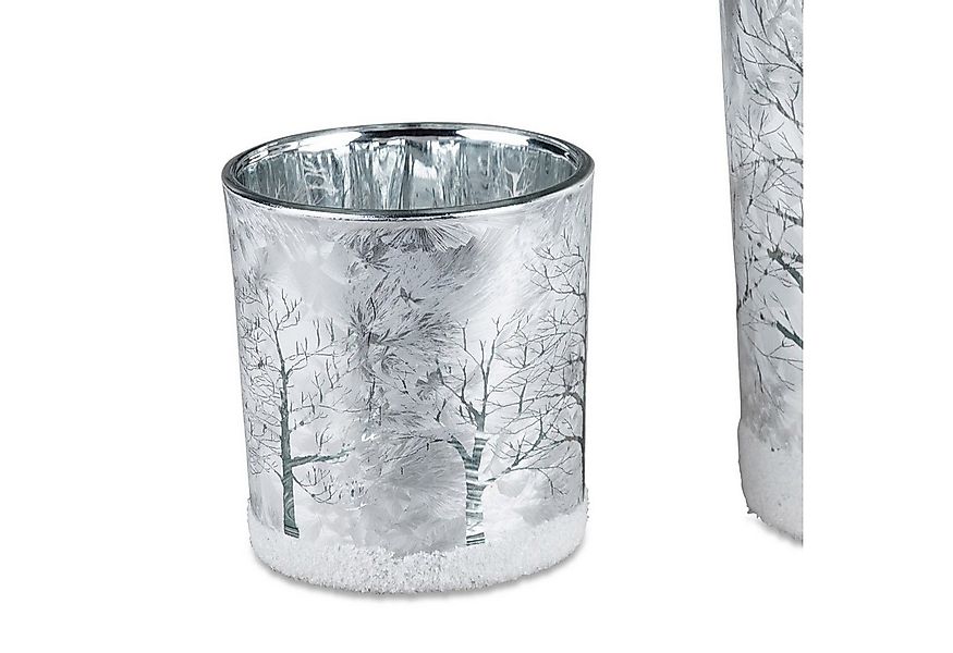 formano Teelichthalter Eiszeit, Farbe: Silber, Motiv: Bäume günstig online kaufen