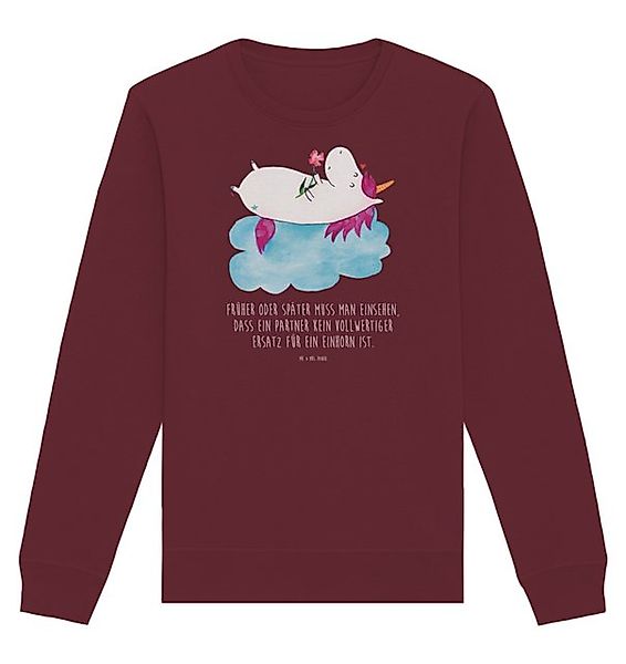 Mr. & Mrs. Panda Longpullover Einhorn Verliebt Größe S - Burgundy - Geschen günstig online kaufen