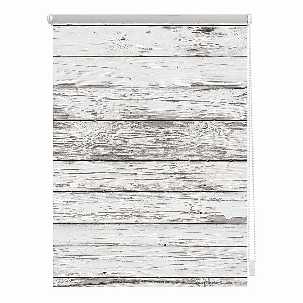 Seitenzugrollo Klemmfix Motiv Bretter Vintage, LICHTBLICK günstig online kaufen