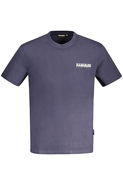 Napapijri T-Shirt Herren Kurzarm T-Shirt Blau - Regular Fit günstig online kaufen