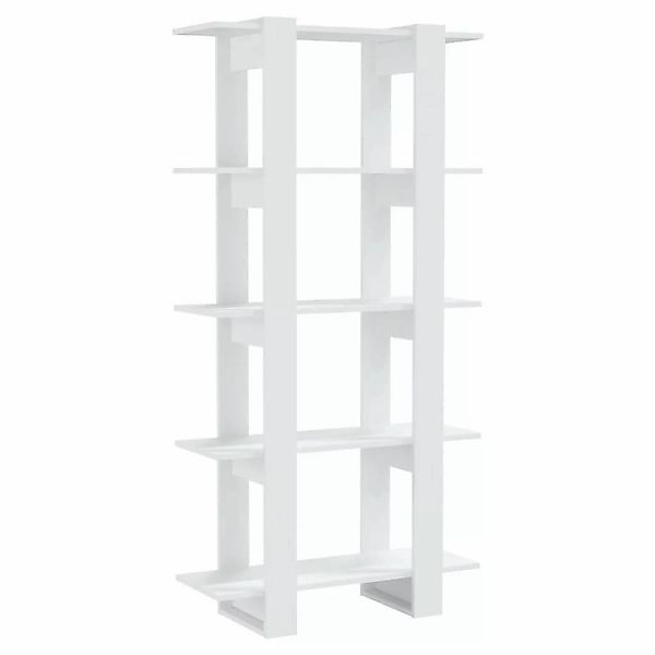 Vidaxl Bücherregal/raumteiler Weiß 80x30x160 Cm Spanplatte günstig online kaufen
