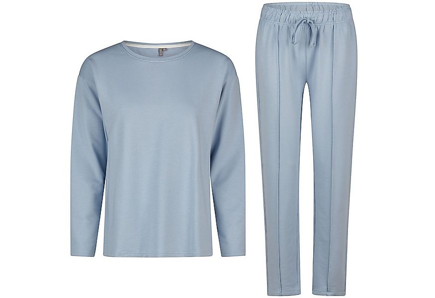By Louise Schlafanzug Damen Hausanzug Loungewear Homewear Set Langarm & Hos günstig online kaufen