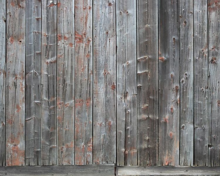 Fototapete "graue Holzwand" 4,00x2,50 m / Glattvlies Perlmutt günstig online kaufen