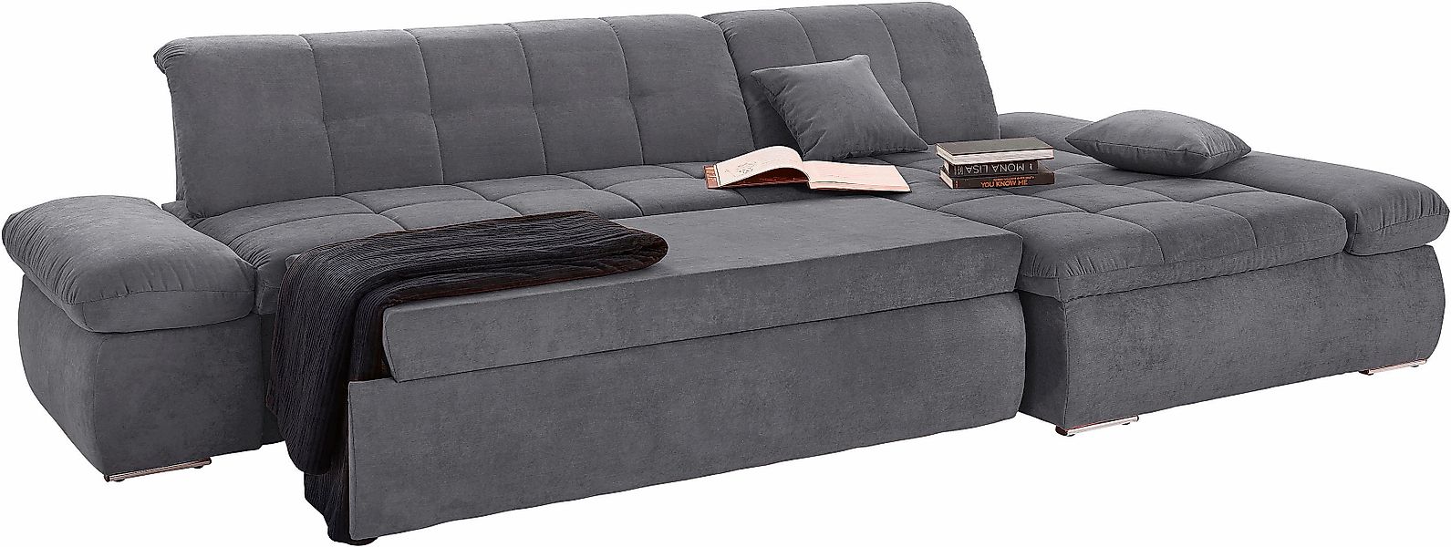 DOMO collection Ecksofa »NMoric XXL, B/T/H: 300/172/80cm, L-Form« wahlweise günstig online kaufen