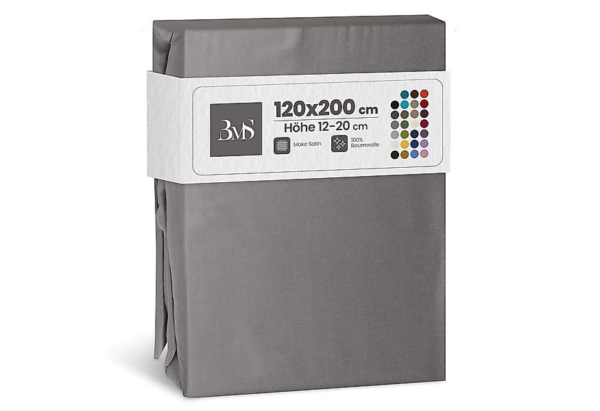 BETTWAESCHE-MIT-STIL Spannbettlaken Mako Satin Spannbettlaken, Matratzenhöh günstig online kaufen