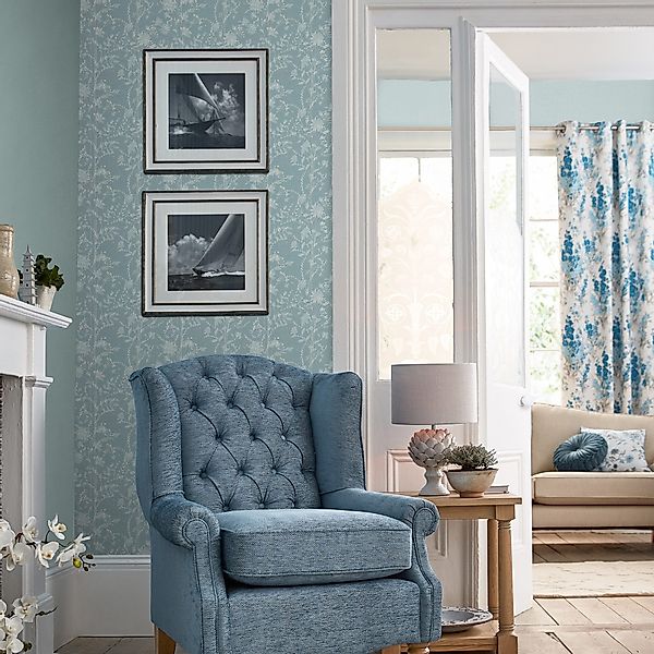 LAURA ASHLEY Vliestapete Fennelton, glatt, geblümt, günstig online kaufen