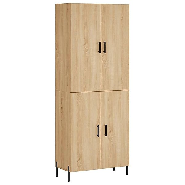vidaXL Highboard Sonoma-Eiche 69,5x34x180 cm Holzwerkstoff 3195686 günstig online kaufen