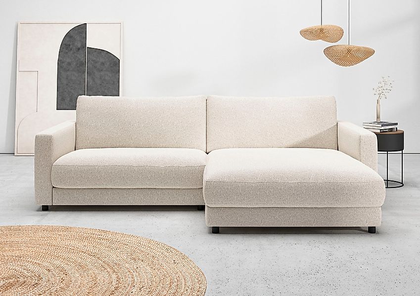 Home affaire Ecksofa "Ecksofa Jiro, L-Form, große Sitztiefe, Breite 265 cm" günstig online kaufen