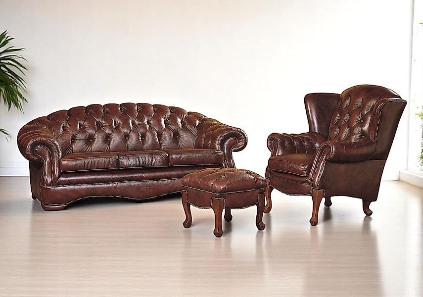 Salottini Polstergarnitur Chesterfield Premier Sofagarnitur 3/1/Ottoman günstig online kaufen