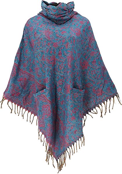 Guru-Shop Langjacke Poncho Hippie chic, langer günstig online kaufen