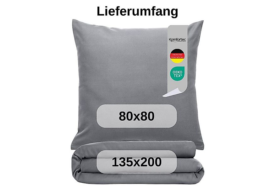 Komfortec Bettwäsche Premium, 135 x 200 bis 220 x 240 cm, 6 verschiedene Gr günstig online kaufen