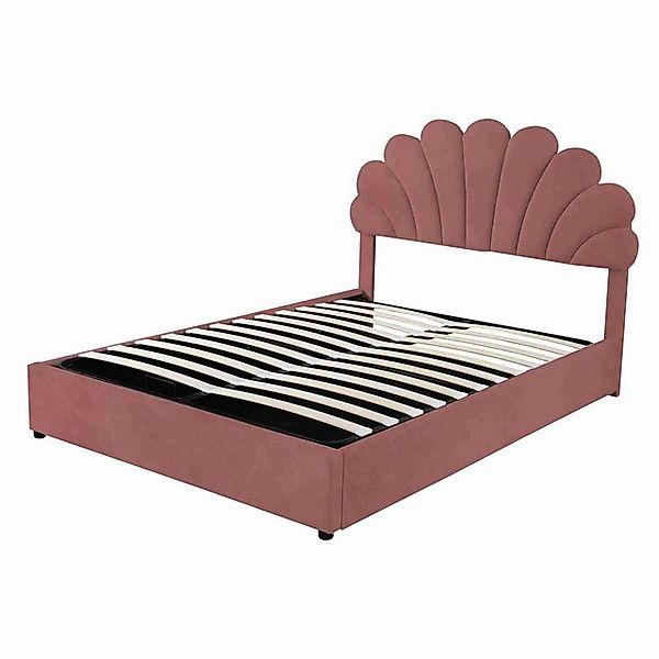 BlingBin Polsterbett Einzelbett Gästebett Bettrahmen mit blütenförmigem Kop günstig online kaufen