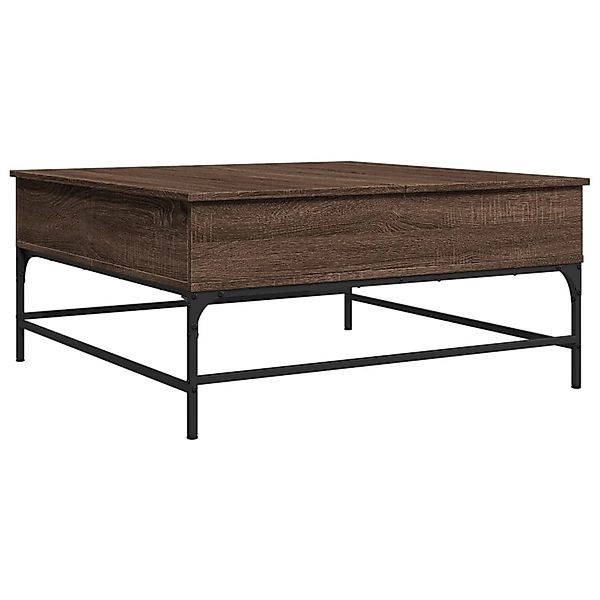 vidaXL Couchtisch Braun Eichen-Optik 95x95x45 cm Holzwerkstoff Metall 32170 günstig online kaufen
