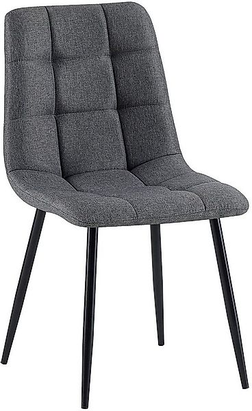 CLP Esszimmerstuhl Antibes (1er, 1 St), Sitzpolster mit Stoffbezug, bis 150 günstig online kaufen