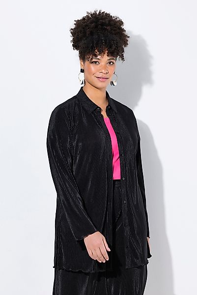 MIAMODA Longbluse Plissee-Bluse A-Linie weiter Langarm günstig online kaufen