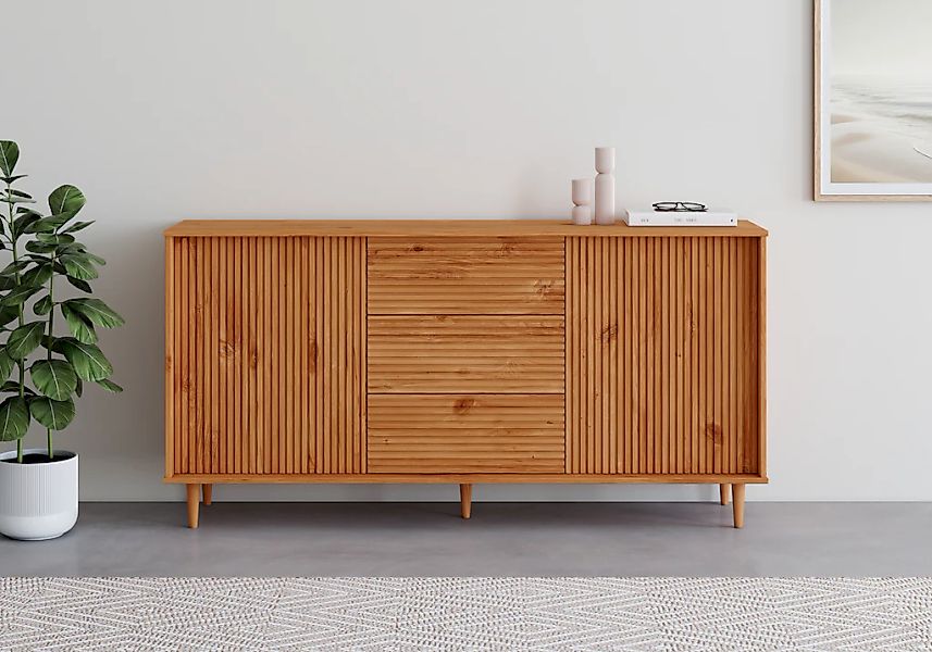 INOSIGN Sideboard "Malmedy", Kommode aus massivem Kiefernholz, Push-to-open günstig online kaufen
