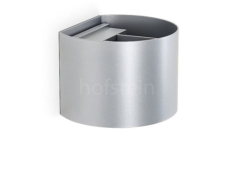 hofstein Außen-Wandleuchte Wandlampe aus Metall in Silberfarben, LED wechse günstig online kaufen