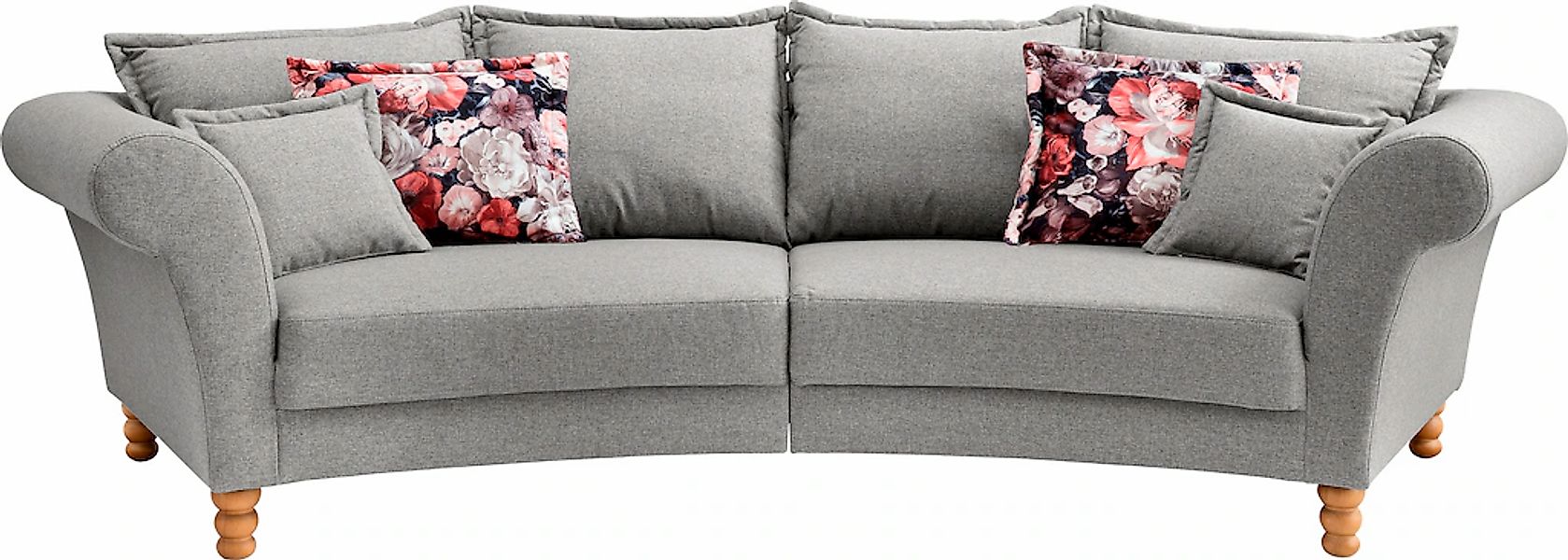 Home affaire Big-Sofa "Tassilo geschwungene Formensprache, bequem, Mega Sof günstig online kaufen