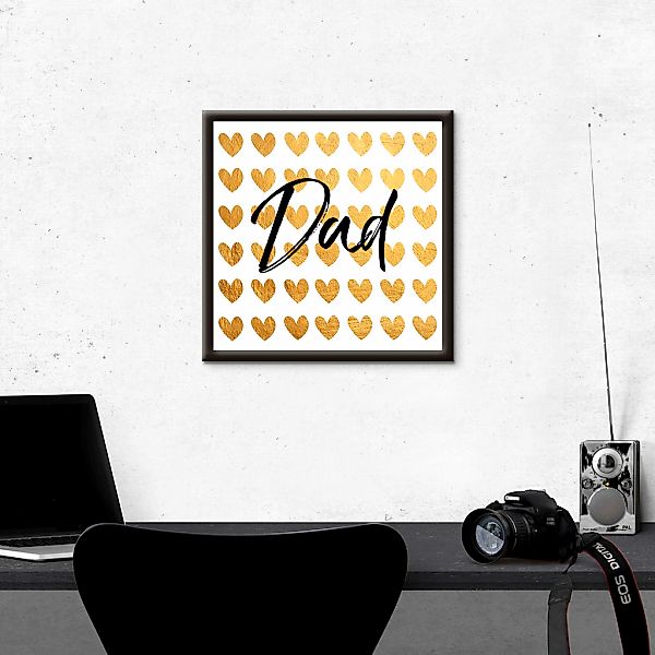 Artland Wandbild "Goldene Herzen für Papa", Sprüche & Texte, (1 St.) günstig online kaufen