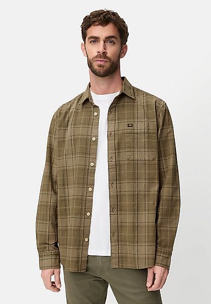 camel active Karohemd Langarm Hemd mit Brusttasche Langarm Kentkragen günstig online kaufen