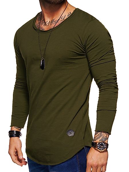 Style-Division Longsleeve SDDENTON Basic O-Neck im Oversize-Look günstig online kaufen