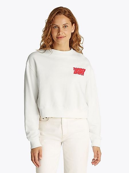 Tommy Jeans Sweatshirt TJW RLX CRP TJ BUBBLE CREW mit großem Logodruck auf günstig online kaufen