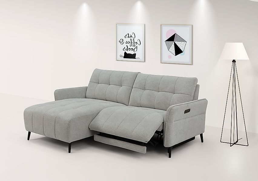 INOSIGN Ecksofa "DENIO 3-Sitzer, L-Form (Breite 209cm), elektr. Relaxfunkti günstig online kaufen