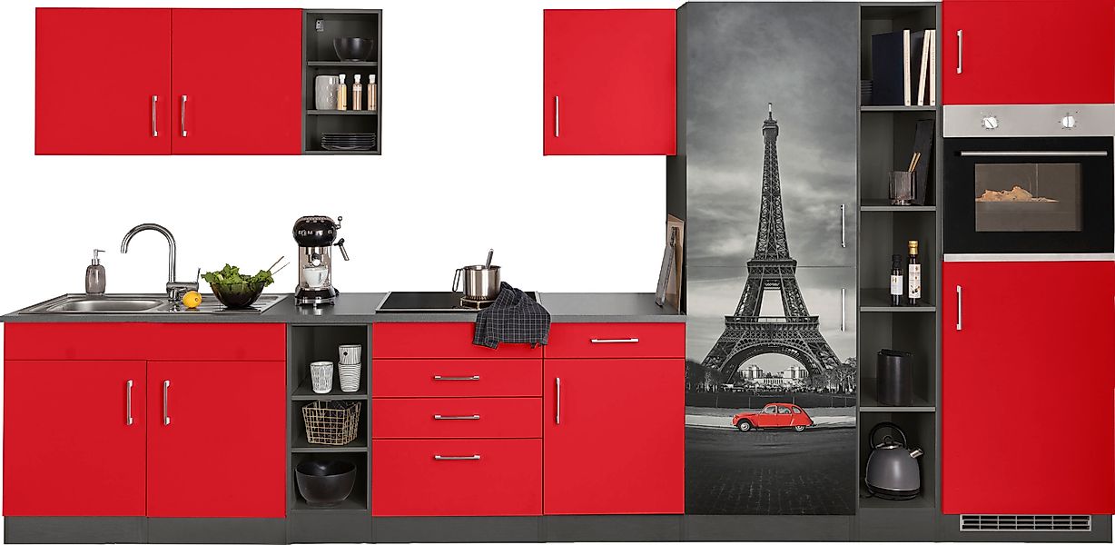KOCHSTATION Küchenzeile »KS-Paris – Küchen mit einzigartigen Fotomotiven au günstig online kaufen