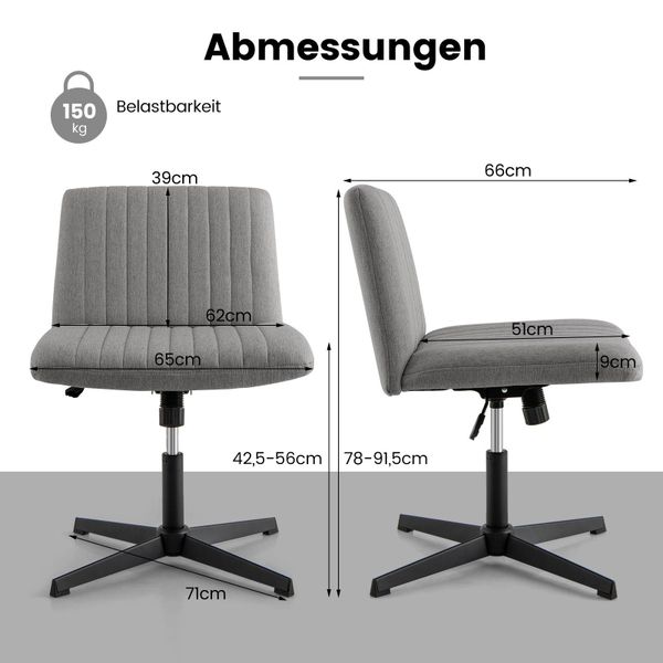 KOMFOTTEU Bürostuhl, drehbarer Schreibtischstuhl mit breiter günstig online kaufen