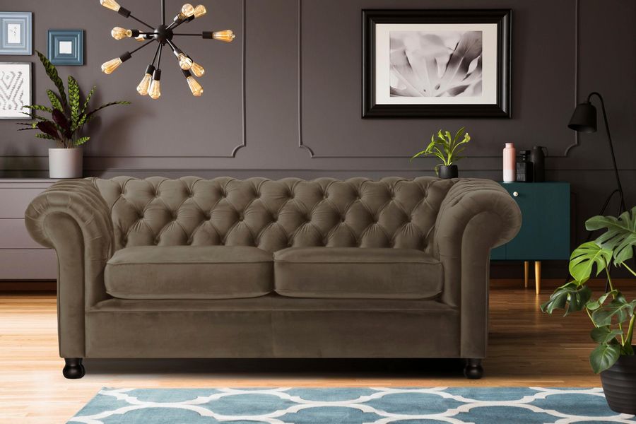 Home affaire Chesterfield-Sofa Chesterfield Home 3-Sitzer günstig online kaufen