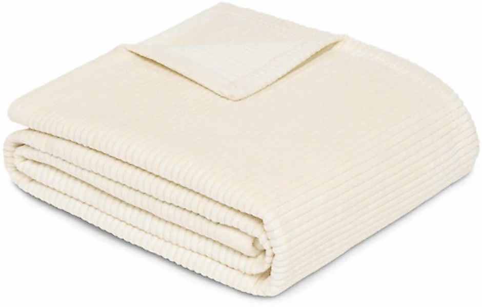 IBENA Wohndecke »Wohndecke Cordoba«, Mit trendiger Cord-Struktur günstig online kaufen