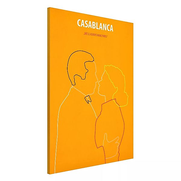 Magnettafel Kunstdruck - Hochformat 2:3 Filmposter Casablanca günstig online kaufen