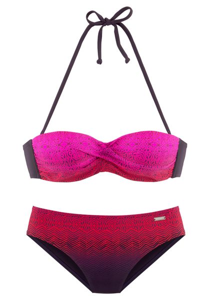 LASCANA Bügel-Bandeau-Bikini mit Farbverlauf günstig online kaufen
