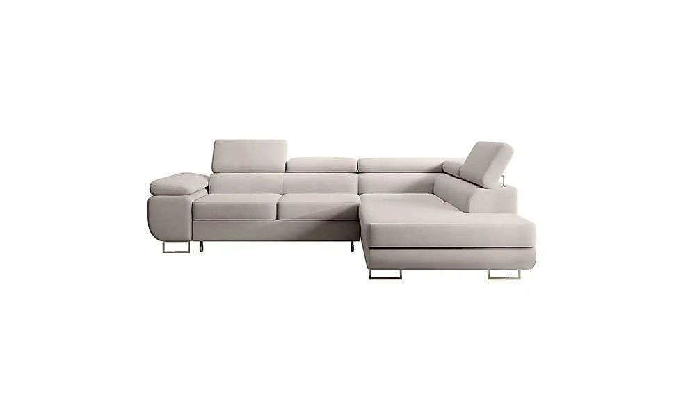 Ecksofa mit Schlaffunktion Stevil ¦ creme ¦ Maße (cm): B: 275 H: 90 Polster günstig online kaufen