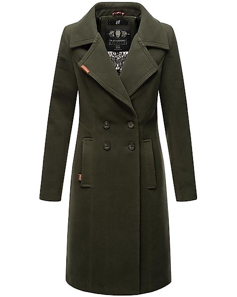 Navahoo Wintermantel "Wooly", edler Damen Trenchcoat in Wollmantel-Optik günstig online kaufen