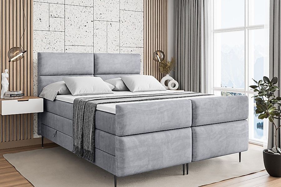 ALTDECOR Boxspringbett BOXI3-F-Z KING (Multipocket-Matratze H4, günstig online kaufen
