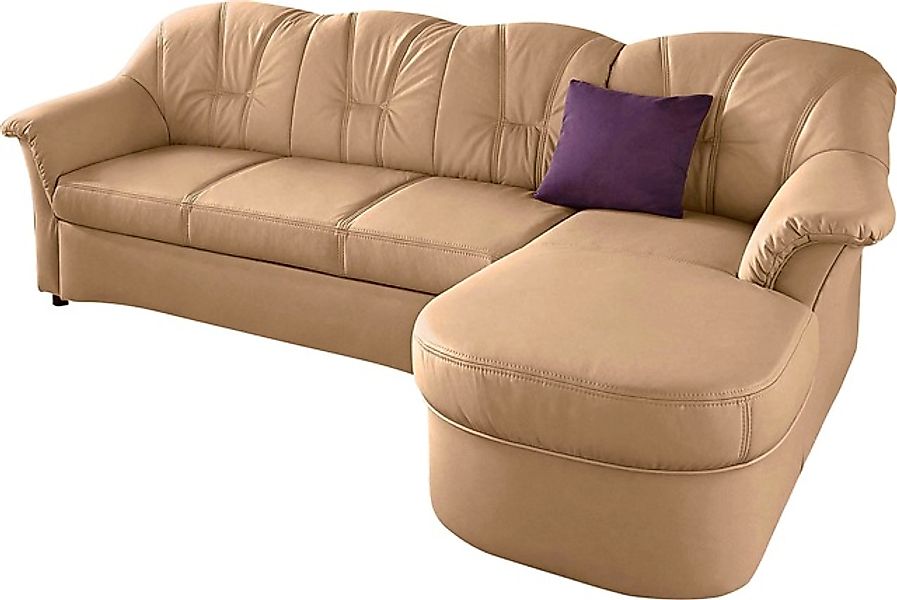 DOMO collection Ecksofa »Flores Schlafsofa, B/T/H: 233/142/86 cm, L-Form« w günstig online kaufen