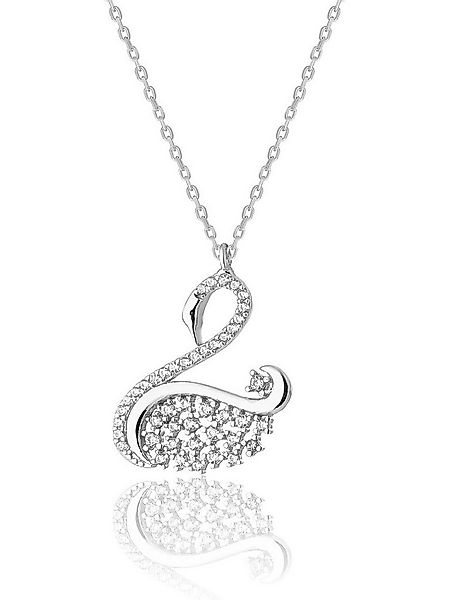 Nisan Kette und Anhänger Set, Damen Halskette mit Schwan-Anhänger – 925er S günstig online kaufen