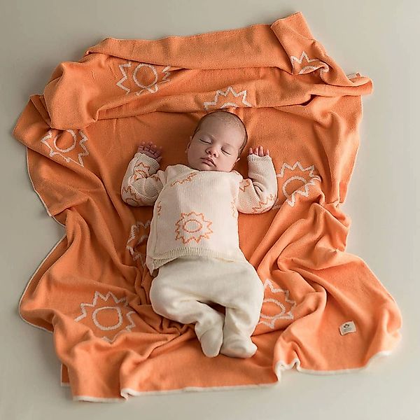 Babydecke Quadratische Strick-Babydecke nachhaltig, stilvoll und günstig online kaufen