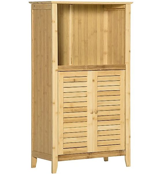 XDeer Barschrank Badezimmerschrank Badschrank Standregal mit 2 Lamellentüre günstig online kaufen