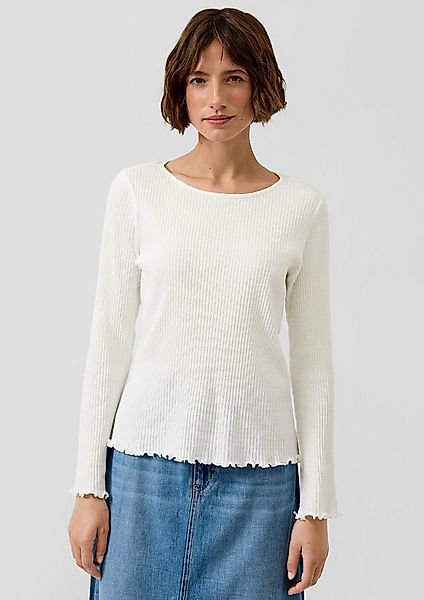 s.Oliver Langarmshirt T-Shirt Geripptes Langarmshirt im Slim Fit günstig online kaufen