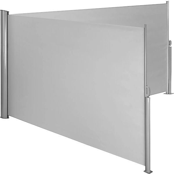 Aluminium Doppel Seitenmarkise ausziehbar mit Aufrollmechanismus - 180 x 60 günstig online kaufen