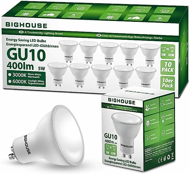 BIGHOUSE LED-Leuchtmittel GU10 LED Birnen - günstig online kaufen