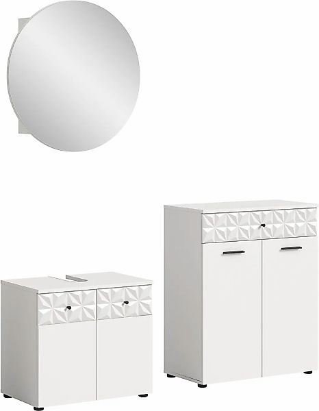 welltime Badezimmer-Set "VICENZA, TOPSELLER, Breite 145cm, 3-teilig, mit Or günstig online kaufen