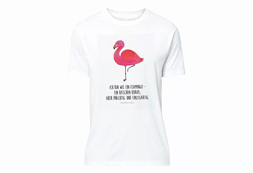 Mr. & Mrs. Panda T-Shirt Flamingo classic - Weiß - Geschenk, stolz, Geschwi günstig online kaufen