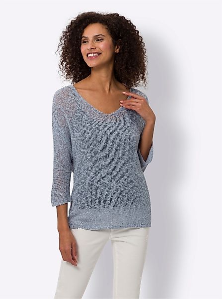 heine Strickpullover V-Ausschnitt-Pullover günstig online kaufen