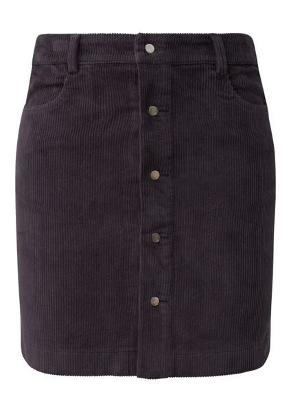 QS Minirock Rock Cord-Minirock mit Knopfleiste günstig online kaufen